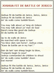 Joshua Fit the Battle of Jericho